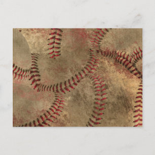 Baseball Stitching Collage Background Briefkaart