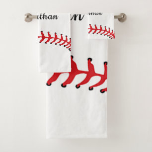 Baseball Stitching Design Bath Towel Set Bad Handdoek
