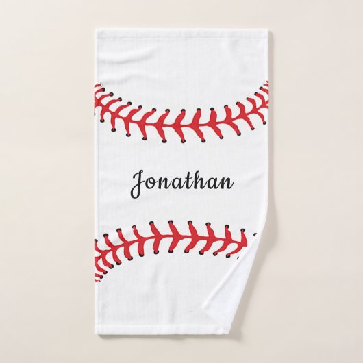 Baseball Stitching Design Bath Towel Set Bad Handdoek (Handdoek)