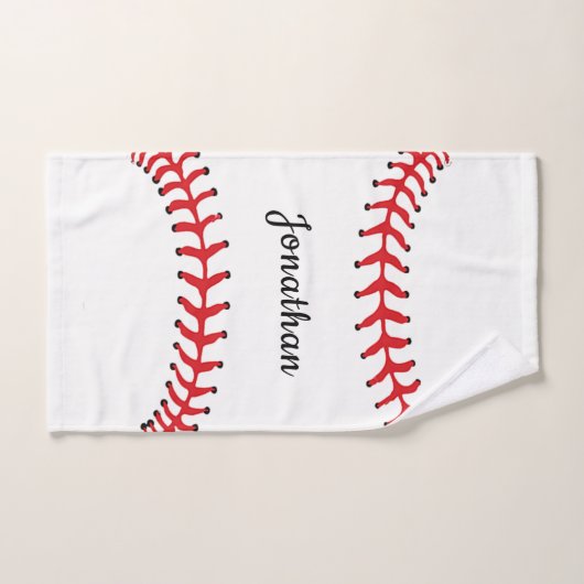 Baseball Stitching Design Bath Towel Set Bad Handdoek (Handdoek)