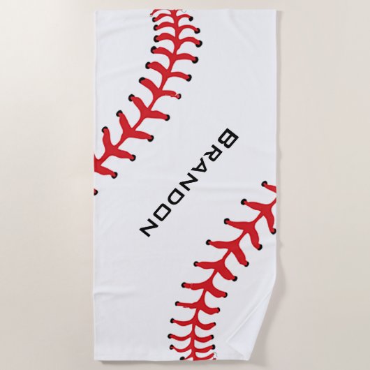 Baseball Stitching Design Beach Towel Strandlaken (Voorkant)