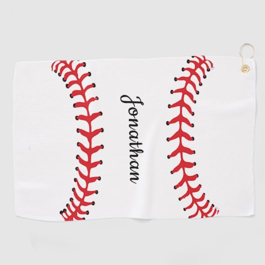 Baseball Stitching Design Golf Towel Golfhanddoek (Horizontaal)