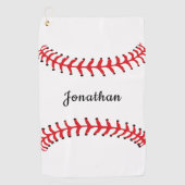Baseball Stitching Design Golf Towel Golfhanddoek (Voorkant)