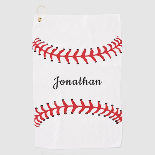 Baseball Stitching Design Golf Towel Golfhanddoek (Voorkant)