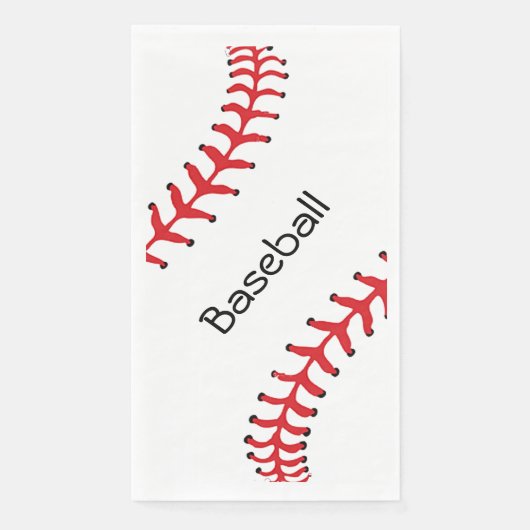 Baseball Stitching Design Guest Towel Napkin Servet (Voorkant)