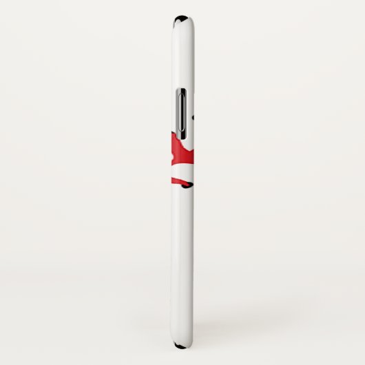 Baseball Stitching Design iPhone X Hoesje (Achterkant / rechts)