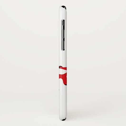 Baseball Stitching Design iPhone X Hoesje (Achterkant/links)