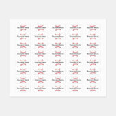 Baseball Stitching Design Name Labels (Vel)