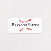 Baseball Stitching Design Name Labels (Design 1)