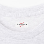 Baseball Stitching Design Name Labels (Aangebracht)