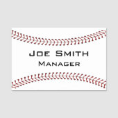 Baseball Stitching Design Name Tag (Voorkant)