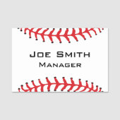 Baseball Stitching Design Name Tag (Voorkant)