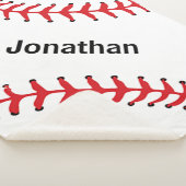 Baseball Stitching Design Sherpa Blanket Sherpa Deken (3/4)