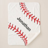 Baseball Stitching Design Sherpa Blanket Sherpa Deken (Voorkant)