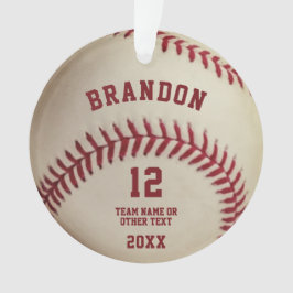  Baseball Stitching Foto gepersonaliseerd Ornament