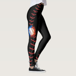 Baseball Stitlement Sason Leggings