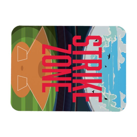 Baseball Strike Zone Magneet (Horizontaal)