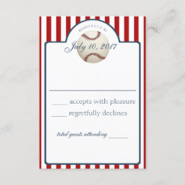 Baseball Stripes Response Kaart