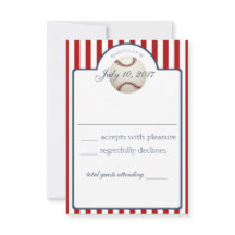 Baseball Stripes Response Kaart