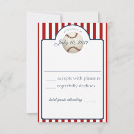 Baseball Stripes Response Kaart