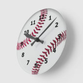 Baseball Style Clock met cijfers Ronde Klok (Hoek)
