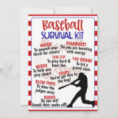 Baseball Survival Kit Kaart (Voorkant)