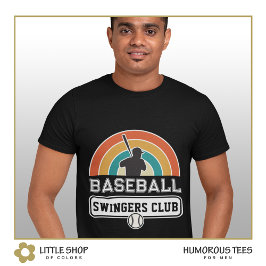 Baseball Swingers Club T-shirt aanpasbaar