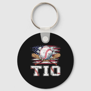 Baseball T-ball Tio Amerikaanse vlag Trotse bal Ti Sleutelhanger
