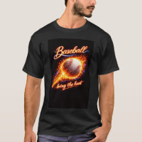 Baseball T-shirt – “Bring the Heat” Vuur Sporten G