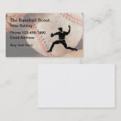 Baseball Talent Scout Visitekaartje (Voorkant / Achterkant)