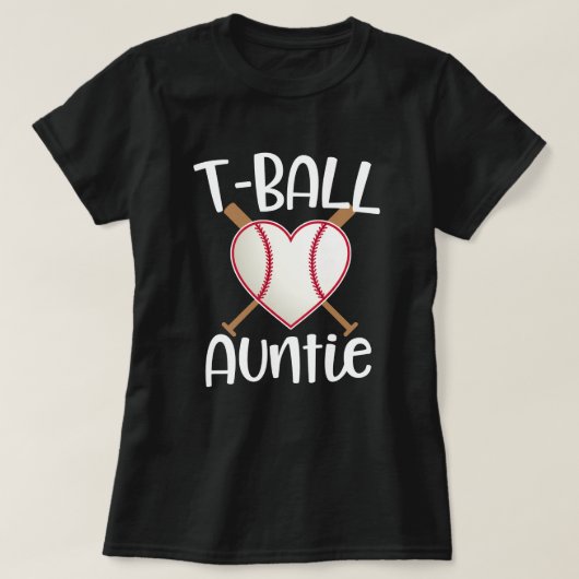 Baseball Tante Gift dat mijn Nephew daar is T-shirt (Design voorkant)