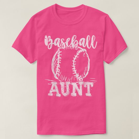 Baseball tante Love Baseball Funny T-shirt (Design voorkant)