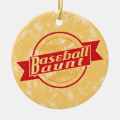 Baseball tante Xmas Decoratie (Voorkant)
