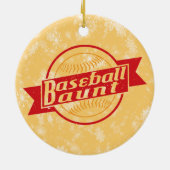 Baseball tante Xmas Decoratie (Achterkant)