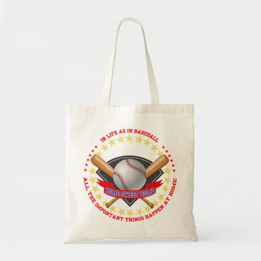 Baseball-tas Tote Bag (Voorkant)