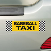 Baseball Taxi Bumpersticker (Op auto)