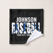 Baseball Team ADD NAAM Kampioen Speler Bad Handdoek (Wasdoekje)