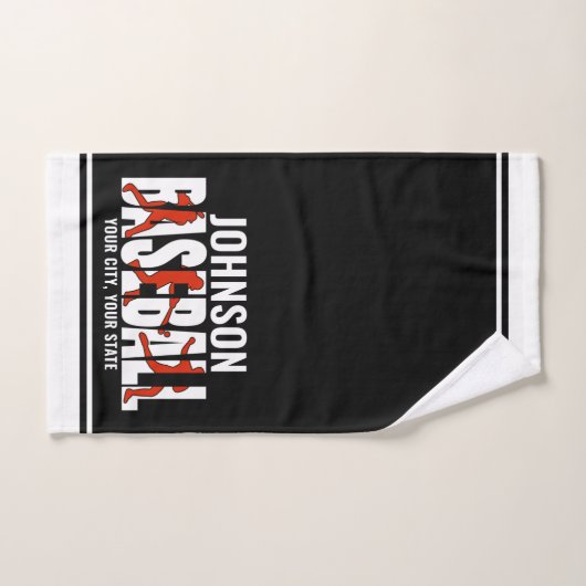 Baseball Team ADD NAAM Kampioen Speler Bad Handdoek (Handdoek)