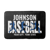 Baseball Team ADD NAAM Kampioen Speler Badmat (Voorkant)