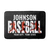 Baseball Team ADD NAAM Kampioen Speler Badmat (Voorkant)