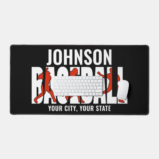 Baseball Team ADD NAAM Kampioen Speler Bureaumat (Keyboard & Muis)