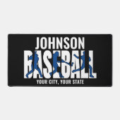 Baseball Team ADD NAAM Kampioen Speler Bureaumat (Voorkant)