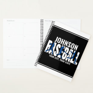 Baseball Team ADD NAAM Kampioen Speler Planner