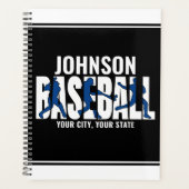 Baseball Team ADD NAAM Kampioen Speler Planner (Voorkant)
