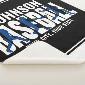 Baseball Team ADD NAAM Kampioen Speler Sherpa Deken (3/4)