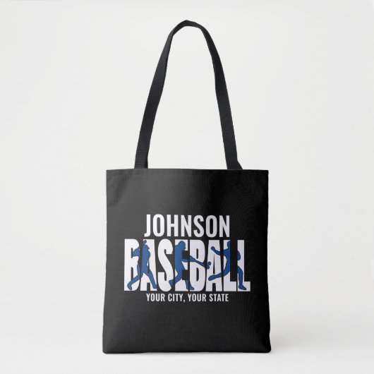 Baseball Team ADD NAAM Kampioen Speler Tote Bag (Voorkant)