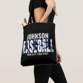Baseball Team ADD NAAM Kampioen Speler Tote Bag (Dichtbij)