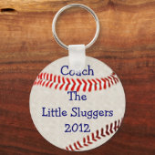 Baseball Team Coach personaliseert het Sleutelhanger (Voorkant)