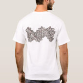 Baseball team DNA. Schoon Baseballen op de rug. T-shirt (Achterkant)