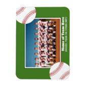 Baseball Team Foto met onderscheiding of jaarlijks Magneet (Verticaal)
